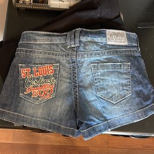 St. Louis Cardinals jean shorts